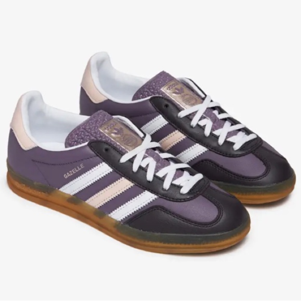 {{adidas}} Gazelle Indoor in Shadow Violet/White/Wonder Quartz